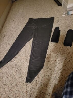 Black High-Waist Maternity Women's Leggings 3 Pack